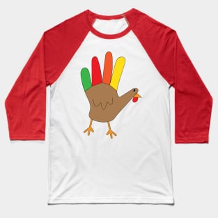 Hand Turkey Baseball T-Shirt